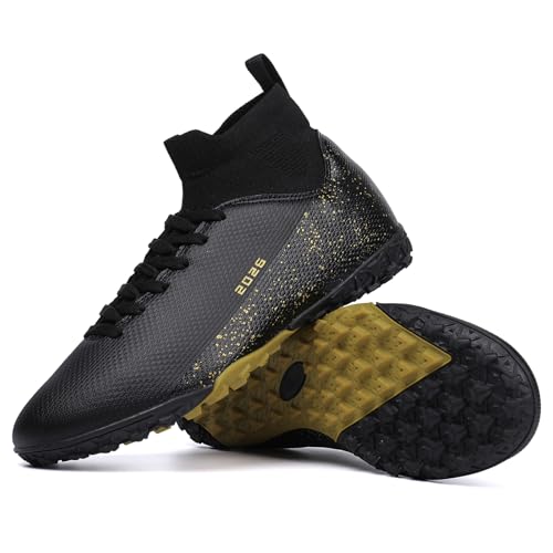 tevzolpa Soccer Cleats Mens Womens Indoor Soccer Shoes Wide Baseball Turf Shoes Youth Rugby Shoes Adult Artificial Ground AG FG TF Football Boots (2026 HEI TF_40)