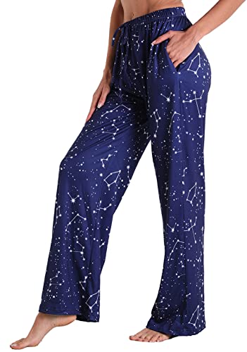 Image of X-Image Women Comfy Casual Pajama Pants with Pockets & Drawstring