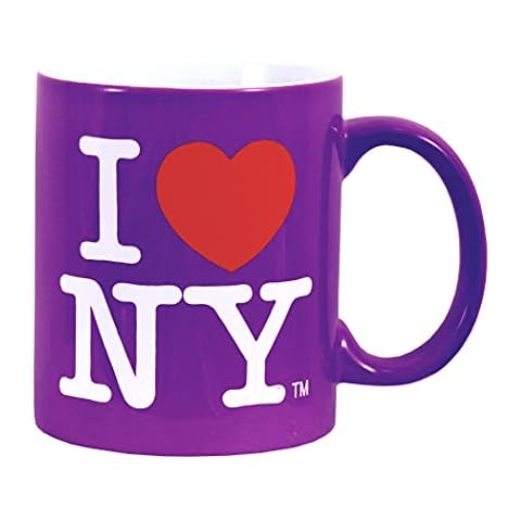 I Love NY Torkia - Official Licensed I LoveHeart NY Coffee Mug - 11oz (Purple) Cover