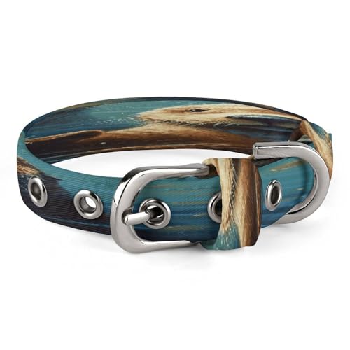Collar de nutrias para perros pequeños de 20 a 26 cm suave ajustable con hebilla 2