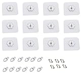 Heavy Picture Hangers Without Nails Picture Hanging Kit No Drill Picture Wall Hangers for Pictures Set of 12