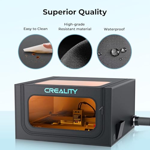 Image of CREALITY FALCON Enclosure for Laser Engraver Flame Retardant and Smoke-Proof Falcon 2 and Other Laser Cutter Foldable Laser Engraving Machine Accessories Effectively Isolating 99% of smog