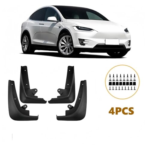 Guardabarros de coche para Tesla Model X 2016-2022, juego de componentes de 4 Uds 2