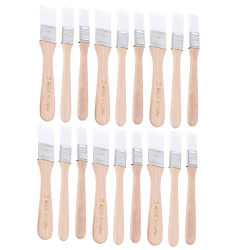 LIFKOME 18piezas Pinceles De Pintura Acrílica Para Barbacoa Pincel De Retoque Nailon Mango De Madera Fácil De Usar