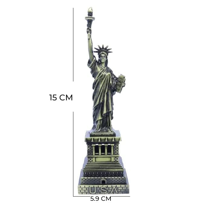 Image of Statue of Liberty Model Metal Showpeice Idol for Home Decor,Living Room, Gifts, Desk Decor, Stand Holder, Office Desk