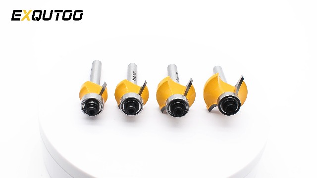 Borders様 Exqutoo 1/4-Inch Shank Roundover Edging Router Bit Set, Corner