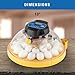 Brinsea Maxi 24 Advance Egg Incubator with Automatic Egg Turning and Temperature Control for Hatching 24 Chicken, Duck, or Other Eggs,- Optimal Flexibility with Mix & Match Sizes