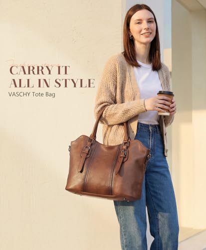 Image of VASCHY Hobo Purse for Women, Two-Strap Set, Easily Converts to Shoulder Bag, Crossbody Bag, or Tote Handbag, Travel Work Bag