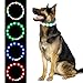 光る首輪 犬 USB充電式 4つ発光モード 20分充電で最長7時間使用可能 70cm サイズ調節可能 LED 軽量 ペットのお散歩安全対策 事故防止 視認距離500m 小/中/大型犬適応