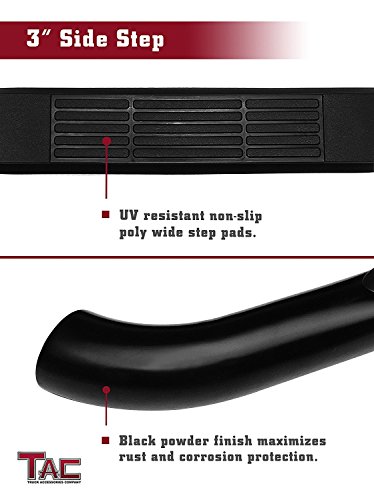Estribos laterales TAC para Toyota Tacoma 2005-2023 3 pulg. negro miniatura 5