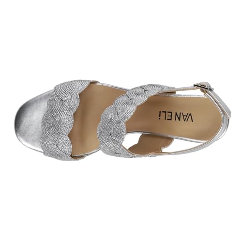 VANELi Women's Lettie Woven Metallic Block Sandal Heeled4