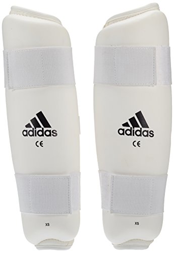 adidas Espinillera Kick Boxing PU Shin Guard, Blanco, S, 661.25