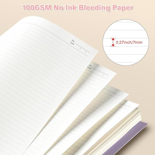 Image of Spiral Notebook 8.5 inch x 11 inch, 5 Subject Notebooks College Ruled with Dividers