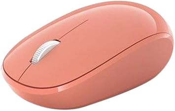 Microsoft Bluetooth Mouse - Peach. Comfortable design, Right/Left Hand Use, 4-Way Scroll Wheel, Wireless Bluetooth Mouse for PC/Laptop/Desktop, works with for Mac/Windows Computers