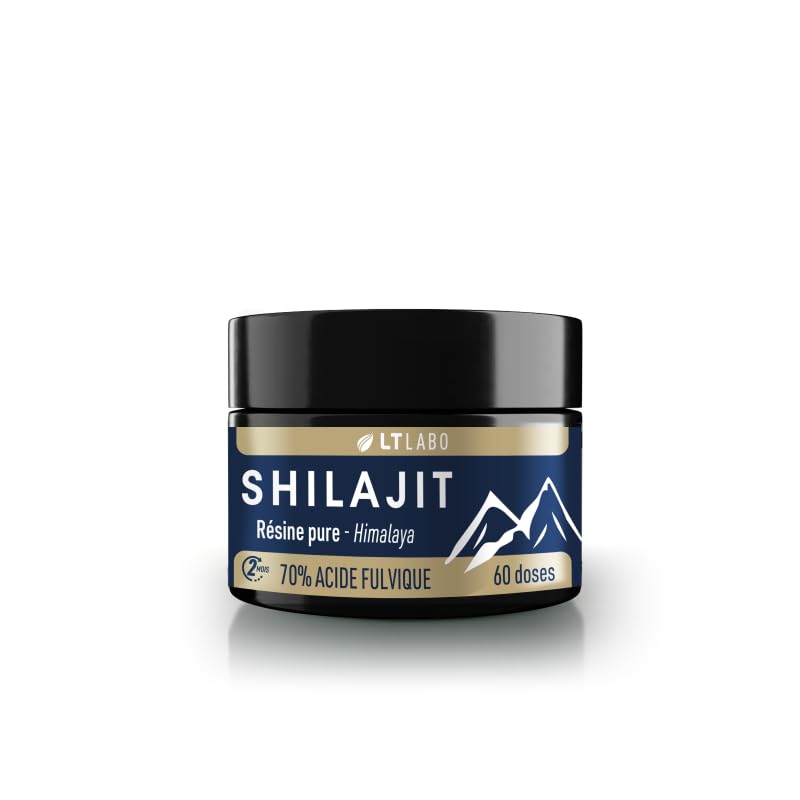 Résine Pure Shilajit - Acide Fulvique 70% - 30g - LT Labo