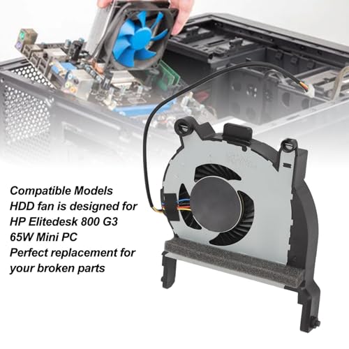 Goshyda CPU-Lüfter für HP Elitedesk 800 G4 G5 Elitedesk 705 G4 G5, 4-poliger Stromanschluss, Ersatz-CPU-Kühler für ProDesk 400 G4 G5 G6 405 G4 G5 für ProDesk 600 G4 G5-Serie