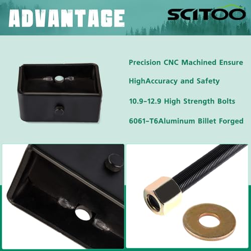 Image of SCITOO 3 inch Front 2 inch Rear Leveling Kit for GMC Sierra 1500 2007-2023 | Suspension Lift Blocks for Chevrolet Silverado 1500 2007-2023