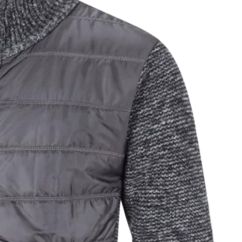 Men's Stand Collar Knitted Cardigan Slim Fit Long Sleeve Knitwear Full Zipper Casual Sweater3