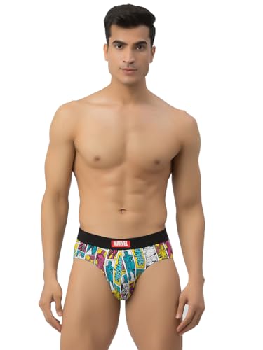 Image of John Players Infinity Heroes Cotton Brief Underwear for Men in Multicolour