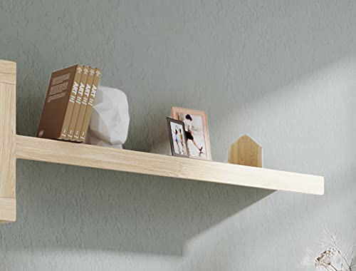 JUANIO Estantería Pared de Color Roble
