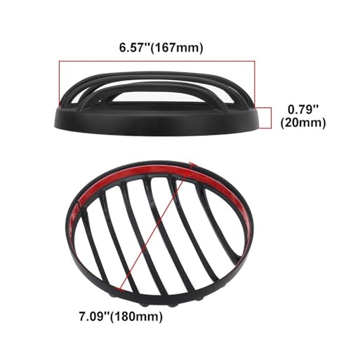 Grille de protection phare pour préserver l'optique avant de votre Rebel - 6