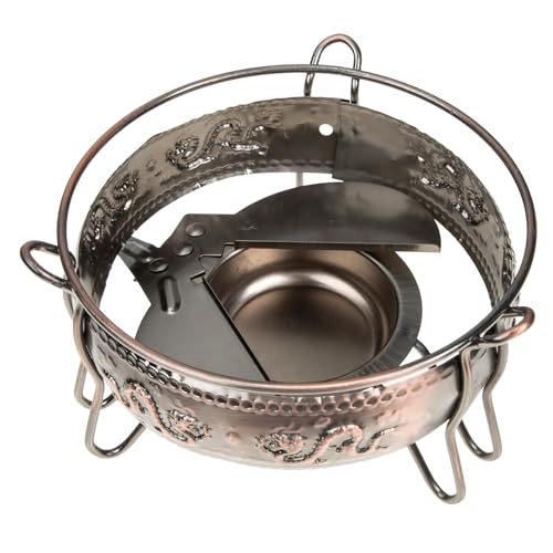 Mobestech 小型軽量ポットアルコール炉 耐久鉄製防錆設計 キャンプ用アルコールストーブベース ピクニック携帯に 燃料補充簡単 仕様