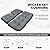 DANGHOOGY Wicker Chair Cushions, Waterproof Outdoor Loveseat Cushions for Patio Furniture, Tufted Wicker Furniture Cushions, 1 Loveseat and 2 U-Shaped Cushions, Grey