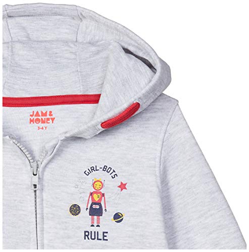 Image of Amazon Brand - Jam & Honey Girl's Cotton Winter Regular Fit Hooded Sweatshirt