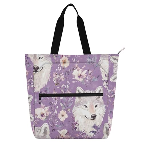 Bolsa de mano con cremallera y múltiples bolsillos para organizar tus libros