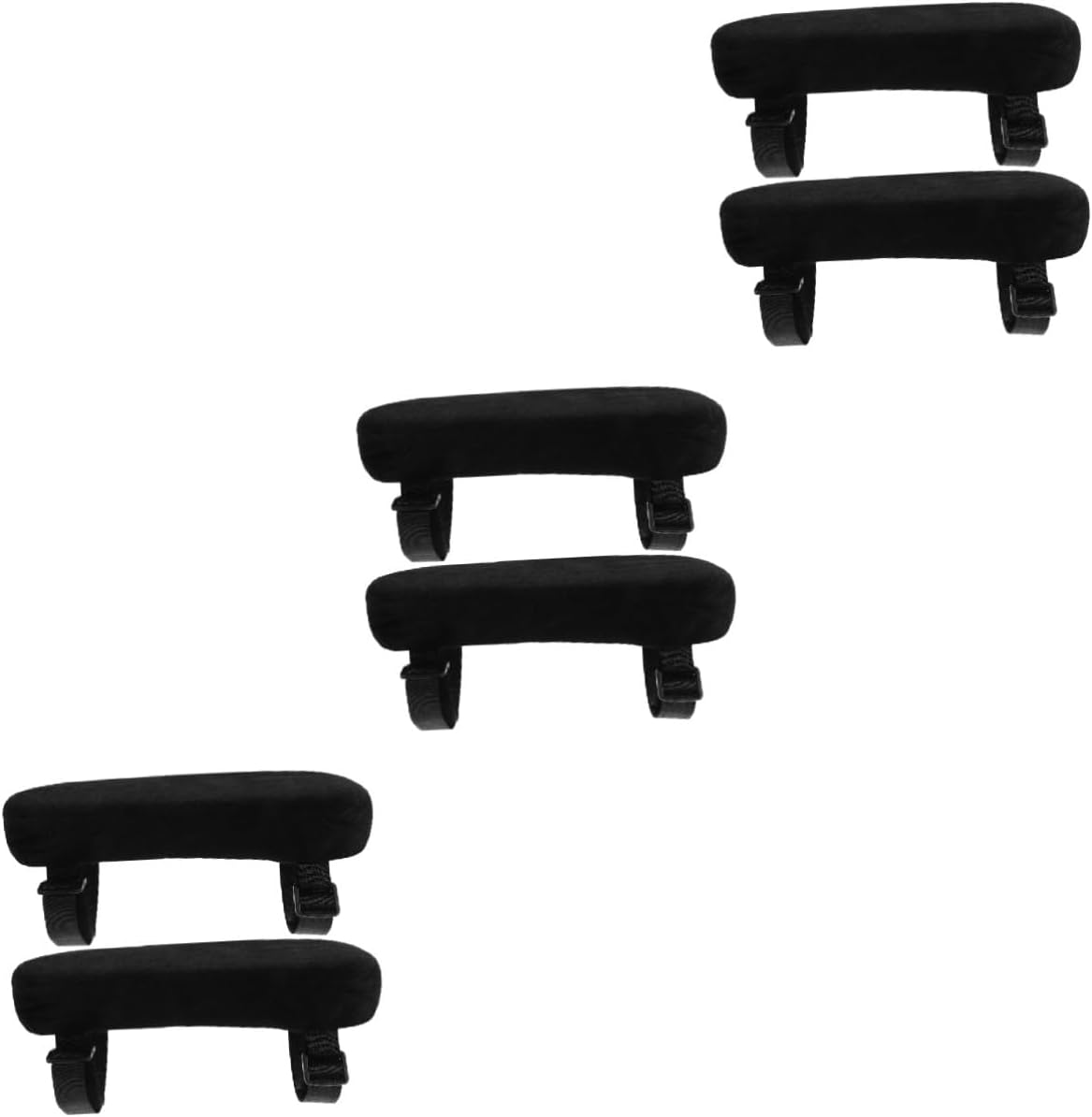 Homoyoyo 6pcs Comfortable Chair Arm Pad Memory for Elbow Support Breathable Armrest Covers for Office and Home Chairs Fits Task