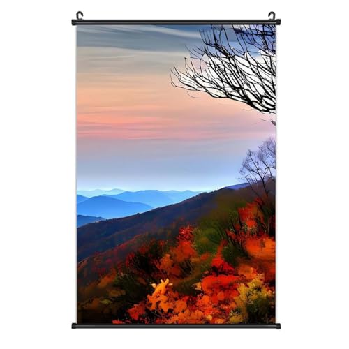 Poster sur toile Blue Ridge Mountains 40x61 cm déco murale salon nature et paysage de montagne