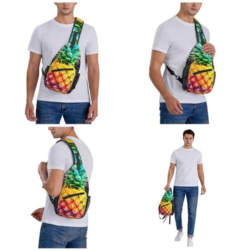 Bolso cruzado Colorful Fruit estilo bandolera para hombres y mujeres miniatura 7