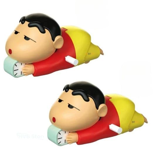 Image of acrown Cute Animal Toys for Kids Sensory Worm Animal Wind up Colorful Toy Insect Figurines for Boys and Girls Multicolor (2 pcs Shinchan Toy)