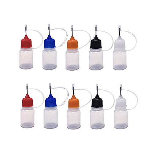 JOYWEE (30 Pack, 5ml) Needle Bottle dropper bottle eliquid bottle liquid bottle squeeze bottle Steel Needle TIP Dropper Bottle