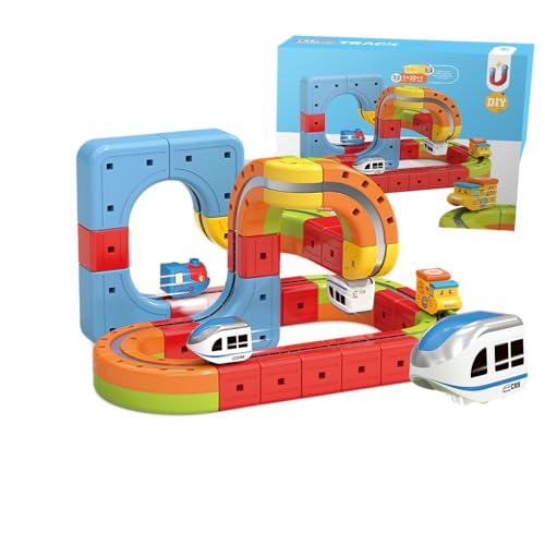 [Luvian]�y���K�i�z���[�� �L���[�u 2026 �V���� �L���[�u���[�� �~�j�g���C�� ���� ���̋O�� �d�� �������� DIY�g�ݗ��ăg���b�N�J�[ ���S���S ABS�f�� �}�O�l�b�g�� ���[ ���J�[�d����ԃZ�b�g ���V��� �m��ߋ� �j�̎q ���̎q ����