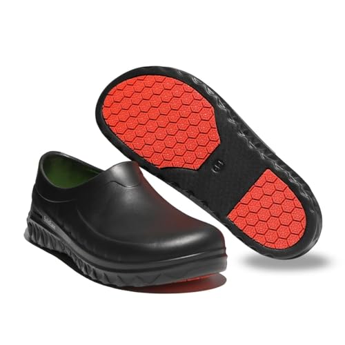 Image of Men & Women Chef Shoes Anti Oil Splash /Slip Resistant /Waterproof Garden Shoes for Kitchens Nursing Working