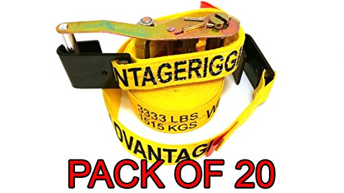 Advantage Rigging - Heavy Duty Ratchet Strap Tiedown 27' X 2