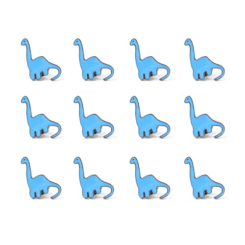 Image of KILIPOL Blue Dinosaur Enamel Pin Cartoon Animal Brooches Badge Funny Enamel Lapel Pin Clothes Bag Backpacks Lapel Badge Brooch Pn