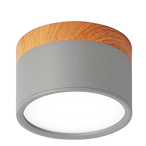Downlight en bois plafonnier pour éclairer un couloir sombre efficacement