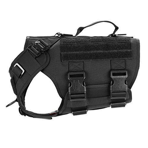 ICEFANG Tactical Dog Operation Harness with 6X Buckle,Dog Molle Vest with Handle,3/4 Body Coverage,Hook and Loop Panel… - Image 4