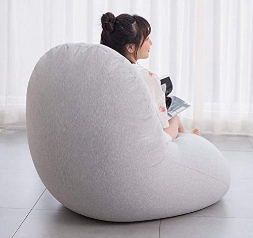 dtkmkj Großer Sitzsack Lazy Sofa Tatami Stuhl Schlafzimmer Balkon Wohnzimmer Waschbar Lunch Chair 135×75cm, Baumwolle… – Bild 7
