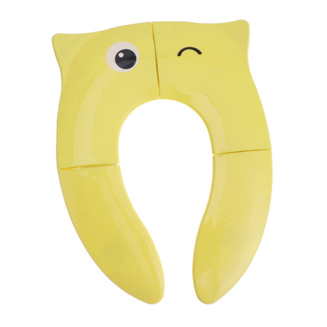 FAVOMOTO Boys and Girls Potty Seat for Toilet Round Seat Pad Home Use Foldable Compact Owl- Pp Material