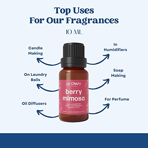 Image of CANDECraftCo Premium Fragrance Oil - Diffuser Oils Fragrances Scented for Home, Candle Soap Making Supplies, Aromatherapy Blends for House (0.34 Fl Oz) (2-Pack, Pink Sugar & Pink Sands)
