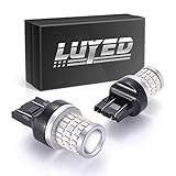 LUYED 2 x Super Bright 9-30v 7440 7443 T20 LED Bulbs Used for Brake Lights,Tail Lights,Red