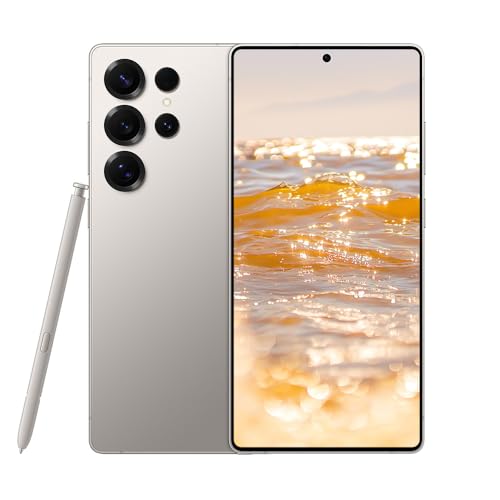 BYXLMS Teléfonos Inteligentes S25 Ultra Android 15, Pantalla de 6,75 Pulgadas, 8GB 256GB, 72MP 108MP, 8000mAh, Teléfono Móvil Gratuito 5G Dual SIM, Face ID/Carga Inalámbrica Gray