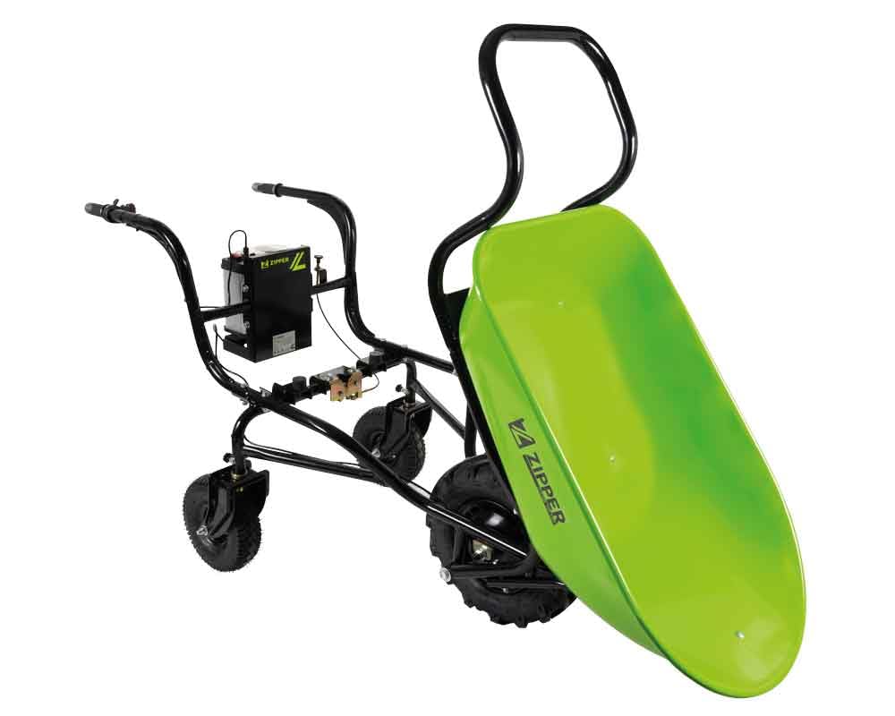 Zipper Profi Elektro Akku Schubkarre Motorschubkarre Minidumper ZI-EWB150-100L