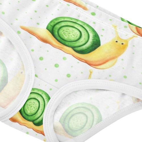 Cute Cartoon Snails Panties Little Girl Girls Underwear Toddlers Cotton Colorful Briefs Undies Kids 2t4
