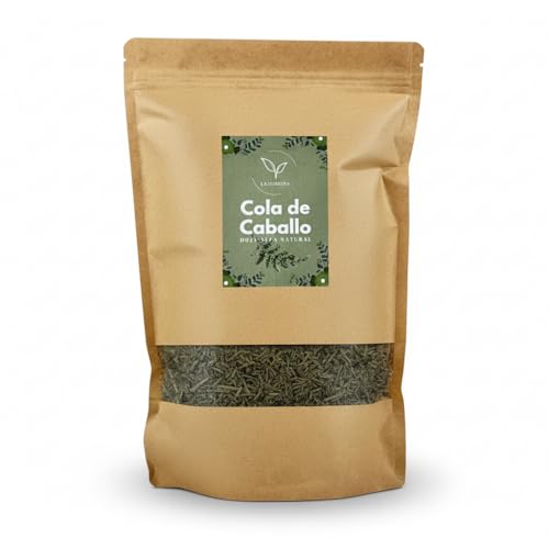 Cola de Caballo Seca a Granel – 100% Natural – Ideal para Infusión Diurética y Retención de Líquidos – Planta Medicinal Herbolaria – Sin Aditivos (500 g, Cola de Caballo)