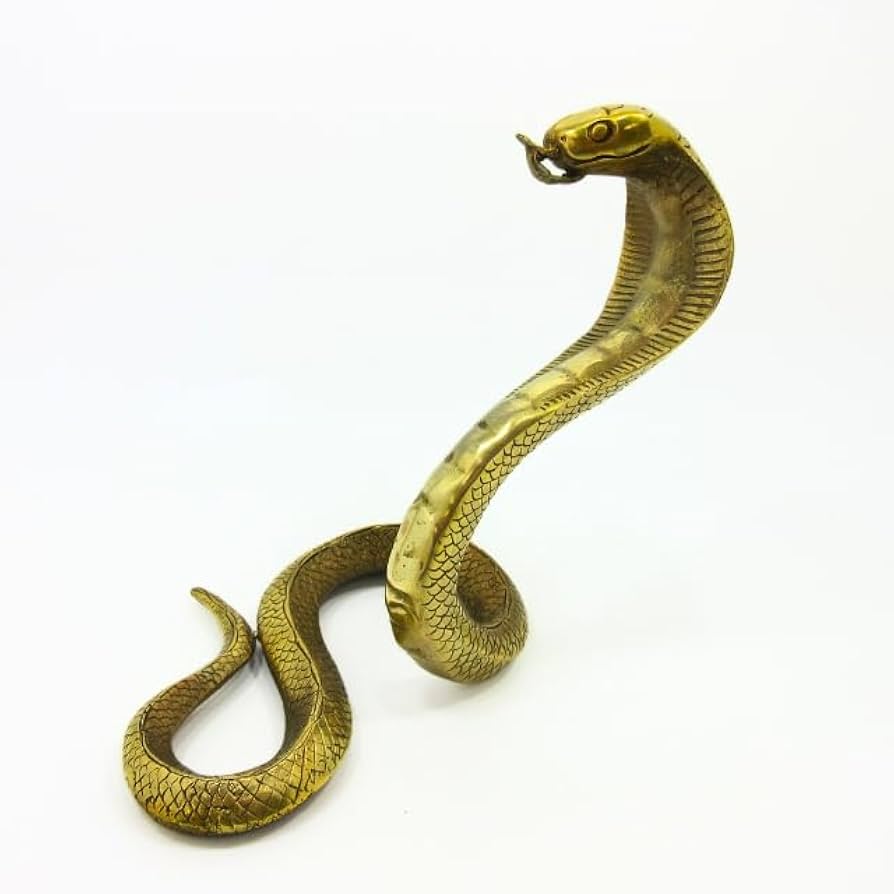 蛇（巳）置物 巳年 蛇 置物 金 ヘビ 干支巳 五帝銭付き 風水 黄銅製 | 世界の
