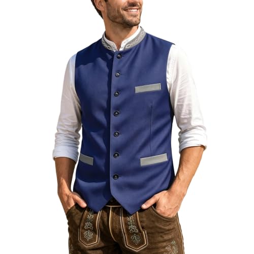Gilet traditionnel de costume en sergé haut de gamme pour les fêtes de la bière